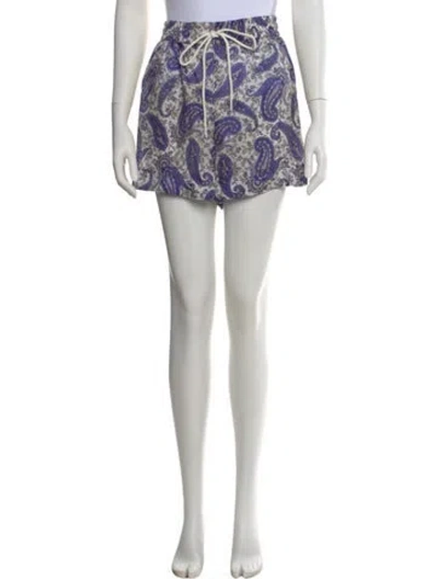 Pre-owned Zimmermann Silk Mini Shorts In White