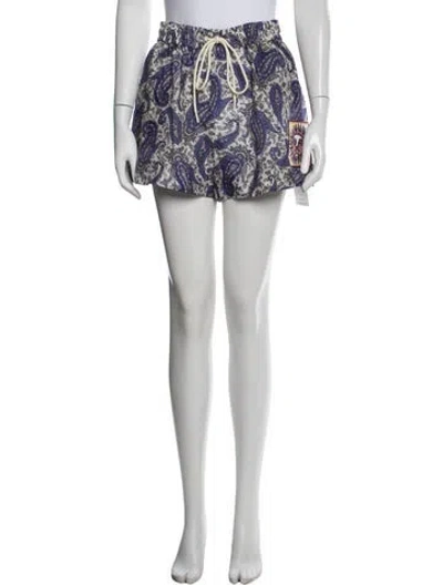 Pre-owned Zimmermann Silk Mini Shorts In White