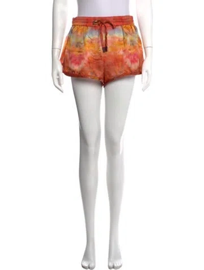 Pre-owned Zimmermann Silk Mini Shorts In White