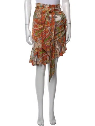 Pre-owned Zimmermann Silk Mini Skirt In Neutrals