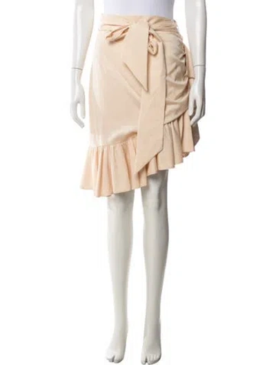 Pre-owned Zimmermann Silk Mini Skirt In Neutrals