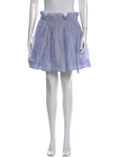 Pre-owned Zimmermann Silk Mini Skirt In Purple