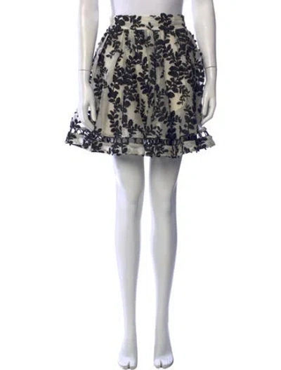 Pre-owned Zimmermann Silk Mini Skirt In White