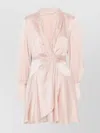 Zimmermann Silk Wrap Mini Dress