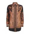 Zimmermann Longline Paisley Pattern Top In Brown