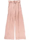 Zimmermann Pink Silk Pants In Pink
