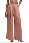 Zimmermann Silk Pintuck Pant In Blush In Brown