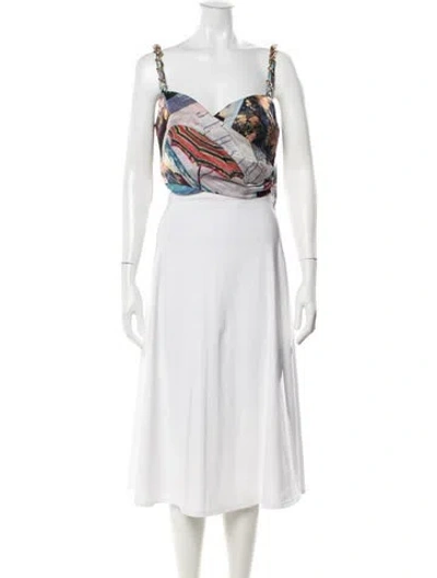 Pre-owned Zimmermann Silk Printed Top In Blue
