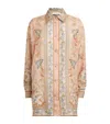Zimmermann Womens Pink Tapestry Floral Roselight Printed Silk Shirt In Pink