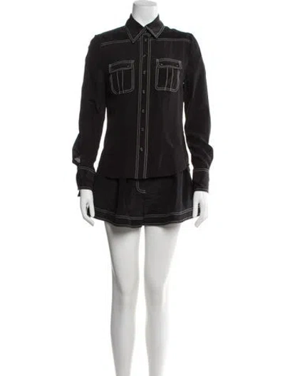 Pre-owned Zimmermann Silk Set In Black