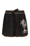 Zimmermann Silk Shorts In Black