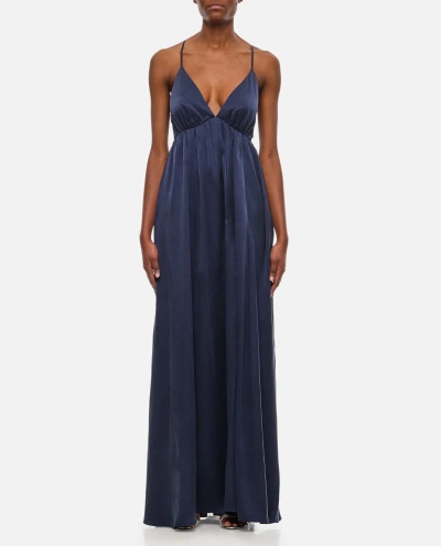 Zimmermann Silk Slip Dress In Blue