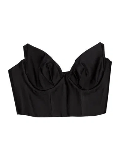 Pre-owned Zimmermann Silk Square Neckline Blouse W/ Tags In Black