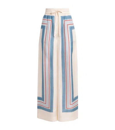 Zimmermann Silk Stripe Track Trousers