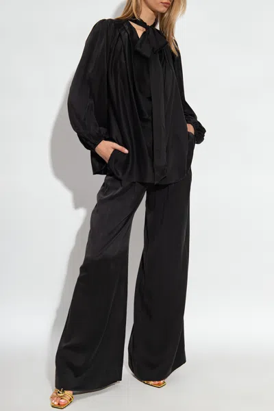 Zimmermann Silk Top In Black
