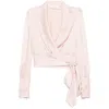 Zimmermann Long-sleeved Silk Wrap Top