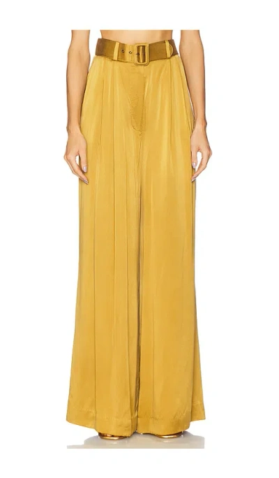 Zimmermann Tailored Trousers In Gold