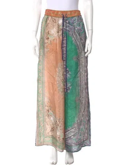 Pre-owned Zimmermann Silk Wide Leg Pants