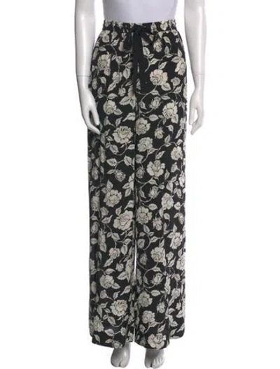 Pre-owned Zimmermann Silk Wide Leg Pants In Black
