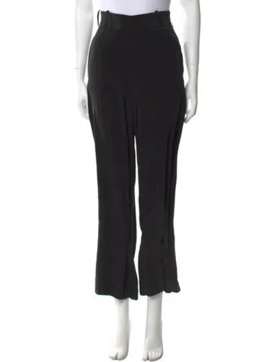 Pre-owned Zimmermann Silk Wide Leg Pants In Black