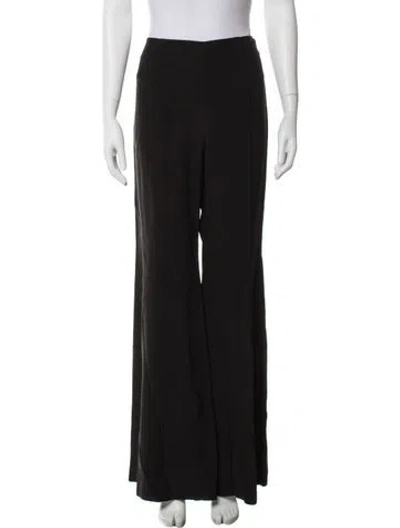 Pre-owned Zimmermann Silk Wide Leg Pants In Black