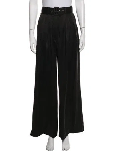 Pre-owned Zimmermann Silk Wide Leg Pants In Grey