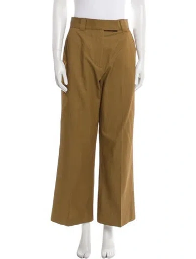 Pre-owned Zimmermann Silk Wide Leg Pants In Neutral