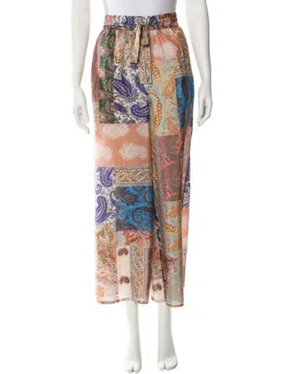 Pre-owned Zimmermann Silk Wide Leg Pants In Neutral