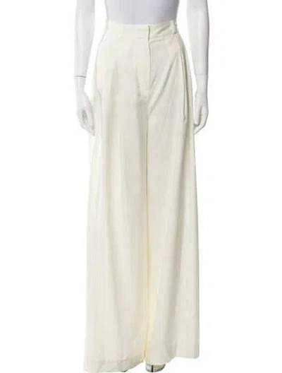 Pre-owned Zimmermann Silk Wide Leg Pants In Neutral