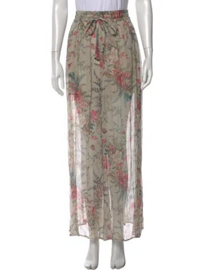 Pre-owned Zimmermann Silk Wide Leg Pants In Neutral