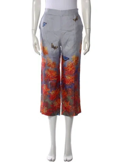 Pre-owned Zimmermann Silk Wide Leg Pants In Purple