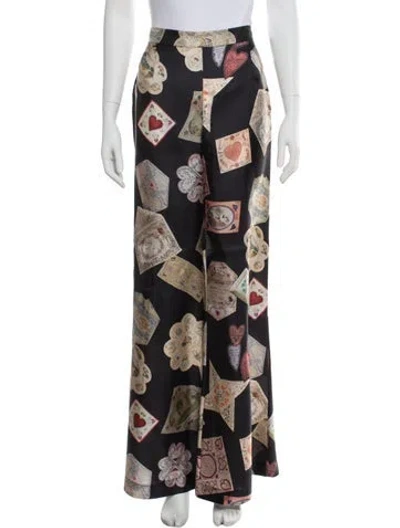 Pre-owned Zimmermann Silk Wide Leg Pants W/ Tags In Black