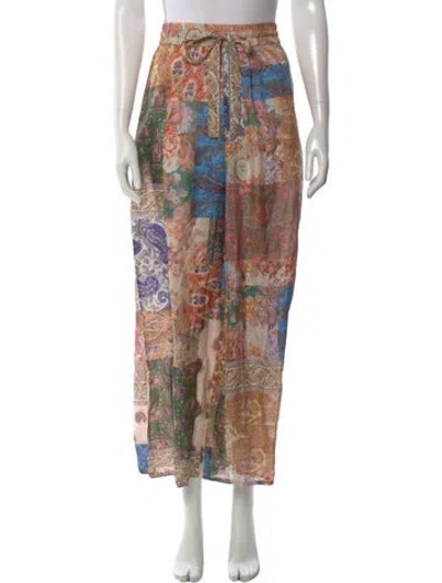 Pre-owned Zimmermann Silk Wide Leg Pants W/ Tags In Neutral
