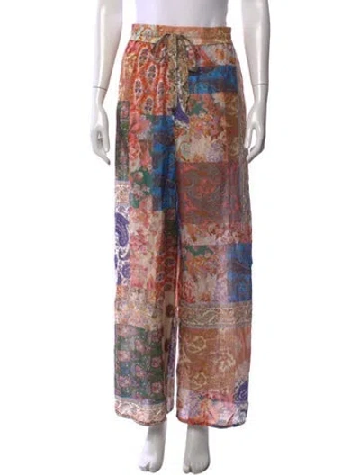 Pre-owned Zimmermann Silk Wide Leg Pants W/ Tags In Neutrals