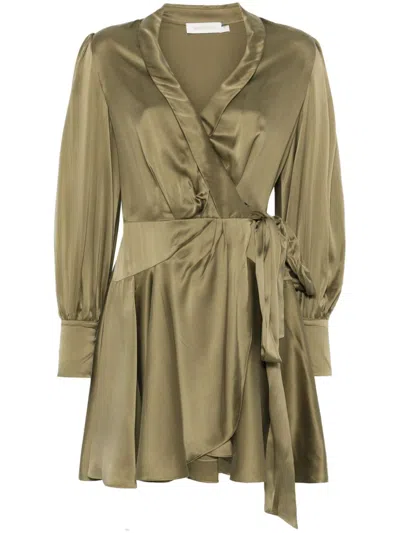 ZIMMERMANN SILK WRAP MINI DRESS