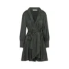 Zimmermann Wrap-effect Ruffled Dress In Green