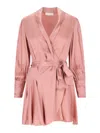 ZIMMERMANN ZIMMERMANN SILK WRAP MINI DRESS