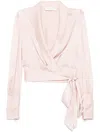 Zimmermann Light Pink Silk Top