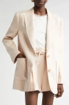 Zimmermann High Tide Tuxedo Blazer Jacket In Pink