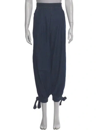 Pre-owned Zimmermann Skinny Leg Pants In Blue