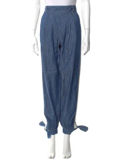 Pre-owned Zimmermann Skinny Leg Pants W/ Tags In Blue