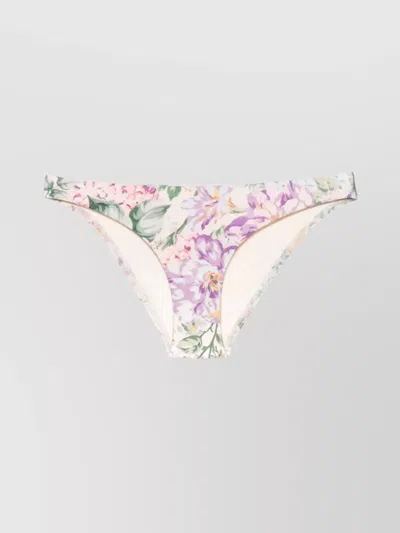 ZIMMERMANN SKINNY PANT WATERCOLOR FLORAL PRINT