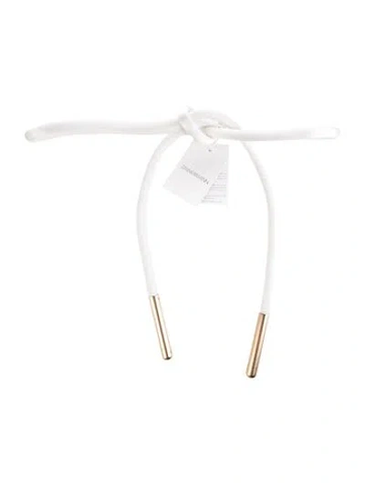 Pre-owned Zimmermann Skinny Waist Belt W/ Tags In Neutrals