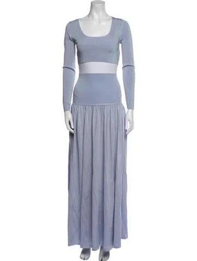 Pre-owned Zimmermann Skirt Set In Blue