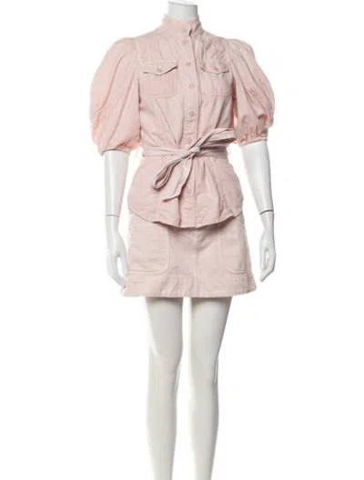 Pre-owned Zimmermann Skirt Set In Pink