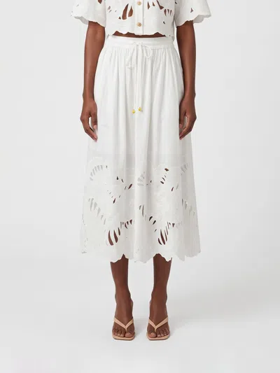 Zimmermann Skirt Woman Color Ivory In White