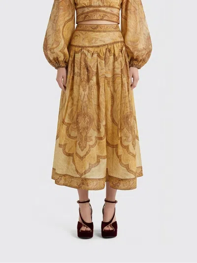 Zimmermann Skirt  Woman Color Beige In Neutral