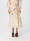 Zimmermann Printed Linen Blend Memento Skirt In Neutral