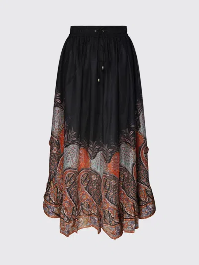 ZIMMERMANN SKIRT ZIMMERMANN WOMAN COLOR BLACK,H17612002