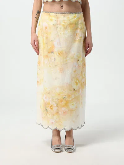 ZIMMERMANN SKIRT ZIMMERMANN WOMAN COLOR YELLOW,G44868003